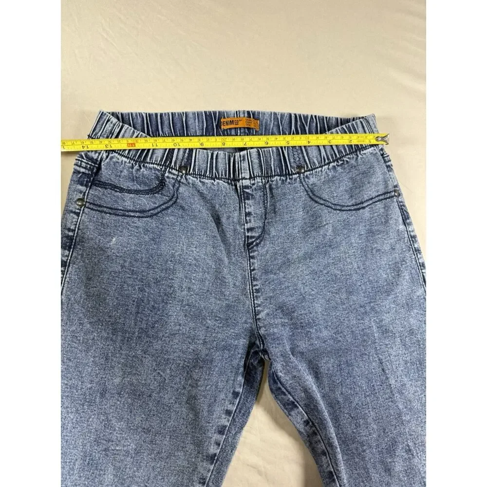 Jegging Jeans Womens Size 13 Reg Blue Skinny Stretch Denim Side Jewels